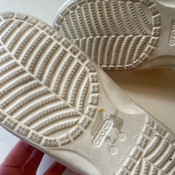 RARE Limited edition crocs vibes festival charm slides white multicolor Sz 8 - Picture 8 of 12